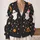 Cute Ghosts, Pumpkins And Colorful Stars For Halloween Casual Layering, Women’s Autumn All-over Print Knitted Cardigan - 2