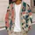 Coral Daisy Teal Botanical Blooms For Casual Autumn Layering And Weekend Wear Style All-over Print Knitted Cardigan - 5
