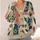Coral Daisy Teal Botanical Blooms For Casual Autumn Layering And Weekend Wear Style All-over Print Knitted Cardigan - 4