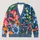 Colorful Wildflower And Mushroom Motifs For Creative Casual Layering And Office Wear All-over Print Knitted Cardigan - 1