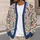 Bohemian Floral Paisley Layers for Casual Spring-to-Fall Outfits and Everyday Wear All-over Print Knitted Cardigan - 5
