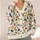 Multicolor Botanical Branches for Relaxed Autumn Layering, Women's Youthful Everyday Style All-over Print Knitted Cardigan - 4