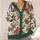 Vintage Cardinal and Robin Holiday Foliage for Cozy Autumn Winter Layering Style All-over Print Knitted Cardigan - 4