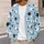 Playful Sheep Motifs for Cozy Holiday Layering and Casual Everyday Wear for Women All-over Print Knitted Cardigan - 5