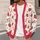 Strawberry Bow Floral Style For Casual Vacation Days And Charming Everyday Looks All-over Print Knitted Cardigan - 5