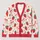 Strawberry Bow Floral Style For Casual Vacation Days And Charming Everyday Looks All-over Print Knitted Cardigan - 1