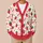 Strawberry Bow Floral Style For Casual Vacation Days And Charming Everyday Looks All-over Print Knitted Cardigan - 6