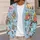 Puppy Floral Bouquet Garden Scene for Casual Autumn Outings and Vacation Layering All-over Print Knitted Cardigan - 5