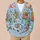 Puppy Floral Bouquet Garden Scene for Casual Autumn Outings and Vacation Layering All-over Print Knitted Cardigan - 6