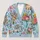 Puppy Floral Bouquet Garden Scene for Casual Autumn Outings and Vacation Layering All-over Print Knitted Cardigan - 1
