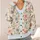 Pastel Floral Botanical Blooms for Spring Holidays and Romantic Garden Weekend Wear All-over Print Knitted Cardigan - 4