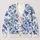 Blue And White Peony Blooms For Elegant Autumn Outings, Vacations, And Date Styling All-over Print Knitted Cardigan - 1