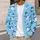 Blue Snowman Holiday Cheer for Winter Outings, Vacations, and Cozy Seasonal Gatherings All-over Print Knitted Cardigan - 5