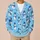 Blue Snowman Holiday Cheer for Winter Outings, Vacations, and Cozy Seasonal Gatherings All-over Print Knitted Cardigan - 6