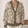 Vintage Cream Chrysanthemum Blooms For Cozy Winter Gatherings And Everyday Elegance All-over Print Knitted Cardigan - 2