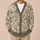 Vintage Cream Chrysanthemum Blooms For Cozy Winter Gatherings And Everyday Elegance All-over Print Knitted Cardigan - 6