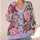 Lavender Peony Blooms for Spring Vacation and Date Days, Feminine Floral Style for Women All-over Print Knitted Cardigan - 4