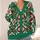 Red Floral Folk Motifs for Cozy Fall Layering, Festive Winter Gatherings, and Gifting All-over Print Knitted Cardigan - 4