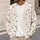 Cream Daisy Polka Dot Motif for Spring Vacations, Date Nights, and Everyday Layering All-over Print Knitted Cardigan - 5