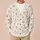 Cream Daisy Polka Dot Motif for Spring Vacations, Date Nights, and Everyday Layering All-over Print Knitted Cardigan - 6