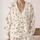 Cream Daisy Polka Dot Motif for Spring Vacations, Date Nights, and Everyday Layering All-over Print Knitted Cardigan - 2