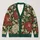 Crimson Cream Botanical Medallions for Autumn Layering and Weekend Garden Events All-over Print Knitted Cardigan - 1