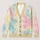 Pastel Watercolor Color Fields for Spring Vacation Layering, Date Nights, Women's Style All-over Print Knitted Cardigan - 1