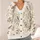Songbirds and Botanical Branches for Cottagecore Layering and Everyday Nature Style All-over Print Knitted Cardigan - 4