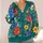 Vibrant Teal Wildflower Garden for Everyday Layering, Vacation Style, and Women Everywhere All-over Print Knitted Cardigan - 4
