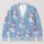 Whimsical Snowmen in Lavender Hats for Cozy Holiday Layering and Winter Cheer Style All-over Print Knitted Cardigan - 1