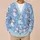 Whimsical Snowmen in Lavender Hats for Cozy Holiday Layering and Winter Cheer Style All-over Print Knitted Cardigan - 6
