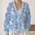 Whimsical Snowmen in Lavender Hats for Cozy Holiday Layering and Winter Cheer Style All-over Print Knitted Cardigan - 2