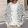 Blue Botanical Wildflower Motifs for Everyday Layering and Casual Women's Wardrobe Style All-over Print Knitted Cardigan - 5