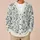 Blue Botanical Wildflower Motifs for Everyday Layering and Casual Women's Wardrobe Style All-over Print Knitted Cardigan - 6