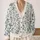 Blue Botanical Wildflower Motifs for Everyday Layering and Casual Women's Wardrobe Style All-over Print Knitted Cardigan - 2