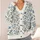 Blue Botanical Wildflower Motifs for Everyday Layering and Casual Women's Wardrobe Style All-over Print Knitted Cardigan - 4