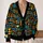 Vibrant Bohemian Geometric Motifs for Casual Layering and Fall Outings, Bold Style All-over Print Knitted Cardigan - 2