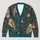 Realistic Owl and Songbird Forest Scene for Cozy Holiday Outings and Weekend Gatherings All-over Print Knitted Cardigan - 1