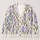 Watercolor Purple Hyacinth Blossoms for Relaxed Everyday Layering and Garden Style All-over Print Knitted Cardigan - 1