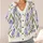 Watercolor Purple Hyacinth Blossoms for Relaxed Everyday Layering and Garden Style All-over Print Knitted Cardigan - 4