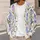 Watercolor Purple Hyacinth Blossoms for Relaxed Everyday Layering and Garden Style All-over Print Knitted Cardigan - 5