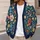 Vibrant Hand-Drawn Floral Blooms for Spring Layering and Everyday Casual Womenswear All-over Print Knitted Cardigan - 5