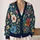 Vibrant Hand-Drawn Floral Blooms for Spring Layering and Everyday Casual Womenswear All-over Print Knitted Cardigan - 2