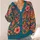 Tropical Coral Floral Leaves for Resort Travel and Everyday Layering Women’s Style All-over Print Knitted Cardigan - 4