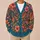 Tropical Coral Floral Leaves for Resort Travel and Everyday Layering Women’s Style All-over Print Knitted Cardigan - 6