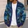 Moonlit Wanderer Under Indigo Skies for Relaxed Layering, Travel Days, and Strolls All-over Print Knitted Cardigan - 5