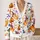 Colorful Whimsical Halloween Cats Pumpkins and Ghosts for Cozy Fall Layering Women All-over Print Knitted Cardigan - 2