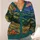 Colorful Mountain Meadow Sunset Scene for Relaxed Weekend Layering and Nature Lovers All-over Print Knitted Cardigan - 4