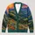 Colorful Mountain Meadow Sunset Scene for Relaxed Weekend Layering and Nature Lovers All-over Print Knitted Cardigan - 1