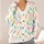 Colorful Paperclip Motifs for Creative Casual Layering and Office Style for Modern Women All-over Print Knitted Cardigan - 4
